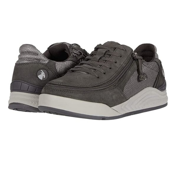 NEW Billy Footwear Mens Sneaker Low Top Zip Up Gray Adaptive Size 13 M KF299 - Picture 2 of 4